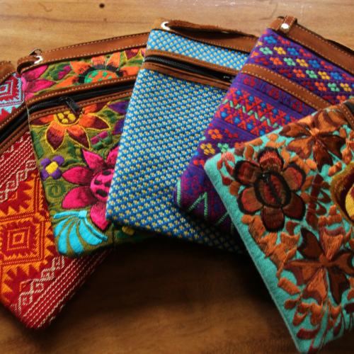 Bolso Tejido con cuero